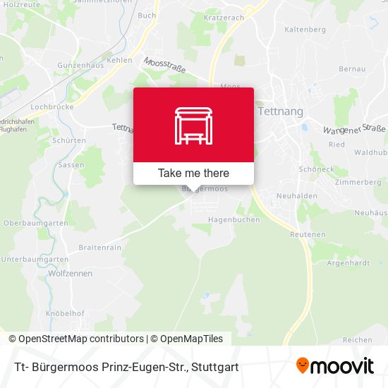 Tt- Bürgermoos Prinz-Eugen-Str. map
