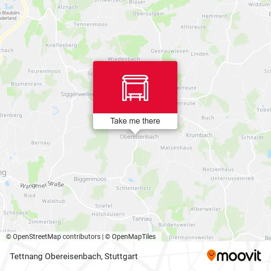 Карта Tettnang Obereisenbach