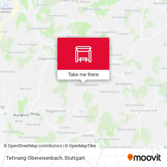 Карта Tettnang Obereisenbach