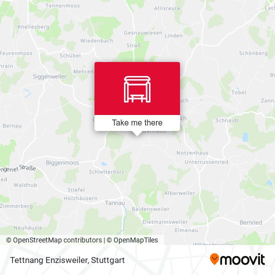 Tettnang Enzisweiler map