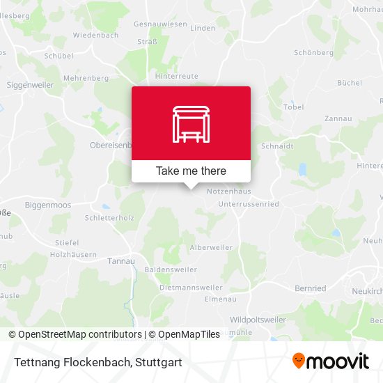 Tettnang Flockenbach map