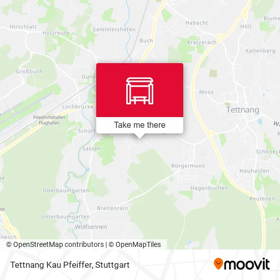 Карта Tettnang Kau Pfeiffer