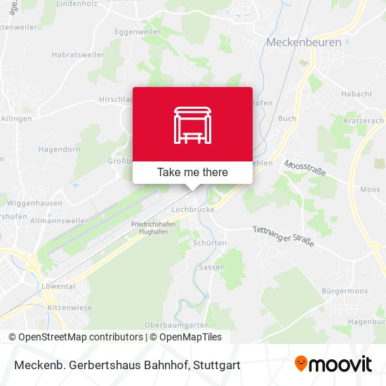 Карта Meckenb. Gerbertshaus Bahnhof