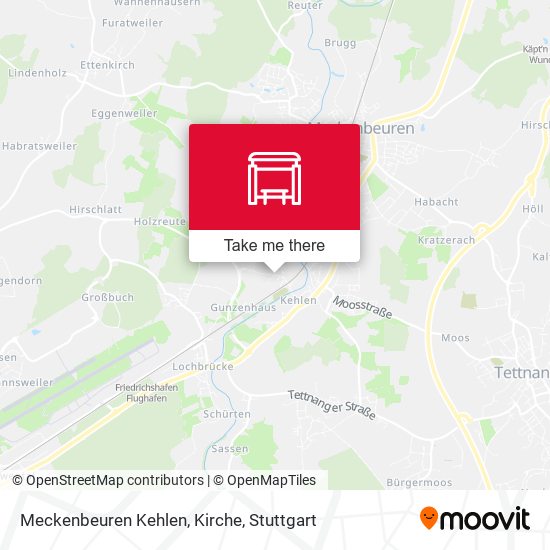 Meckenbeuren Kehlen, Kirche map