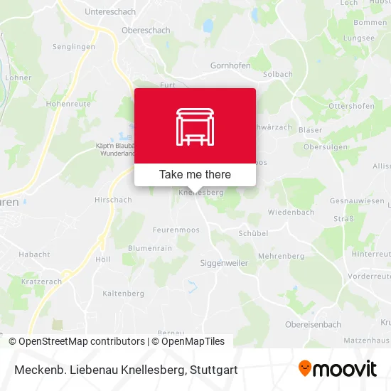 Карта Meckenb. Liebenau Knellesberg