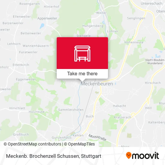 Meckenb. Brochenzell Schussen map