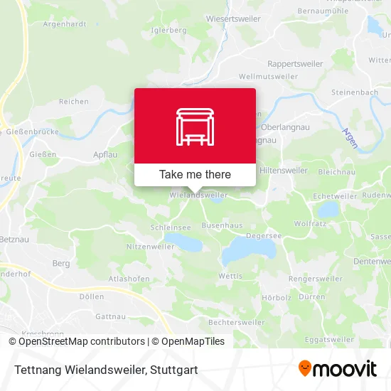 Карта Tettnang Wielandsweiler