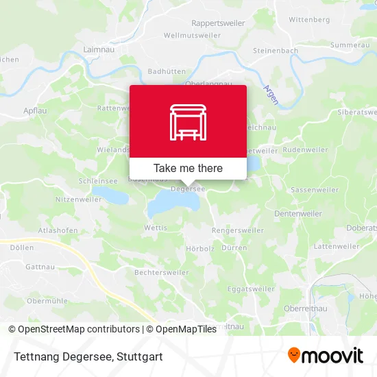 Карта Tettnang Degersee