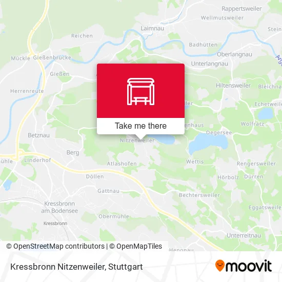 Карта Kressbronn Nitzenweiler