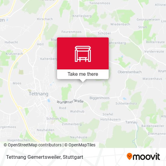 Tettnang Gemertsweiler map