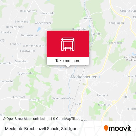 Карта Meckenb. Brochenzell Schule