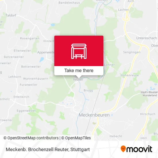 Карта Meckenb. Brochenzell Reuter