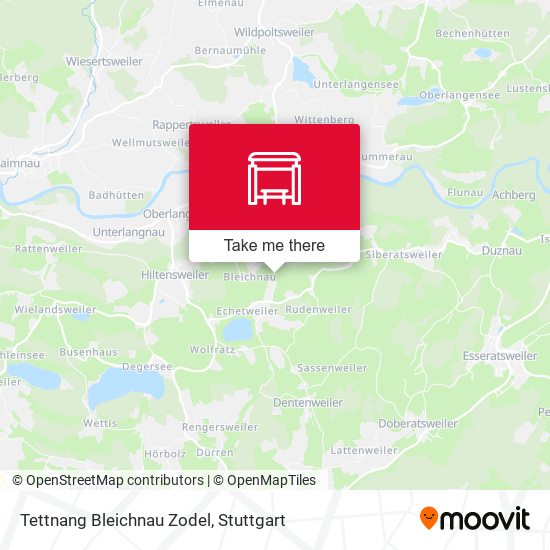 Tettnang Bleichnau Zodel map