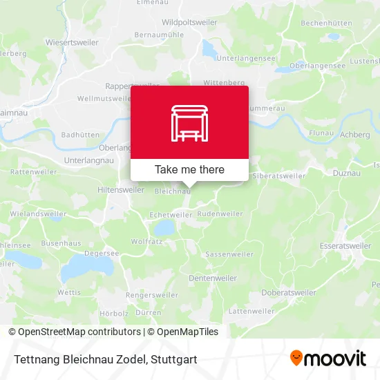Карта Tettnang Bleichnau Zodel