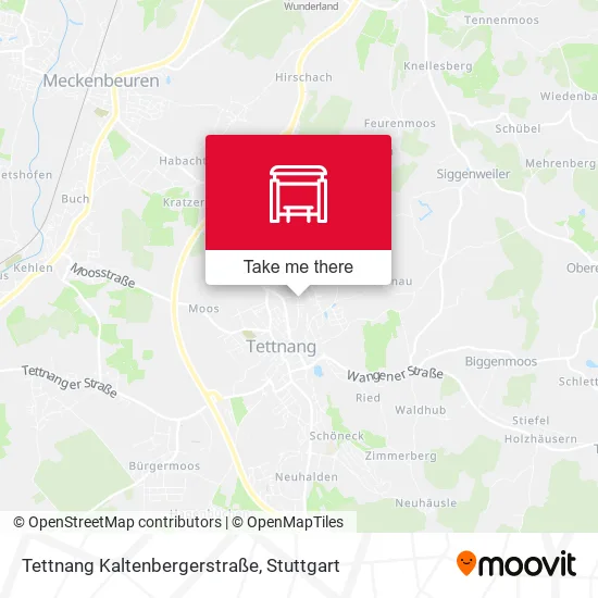 Карта Tettnang Kaltenbergerstraße