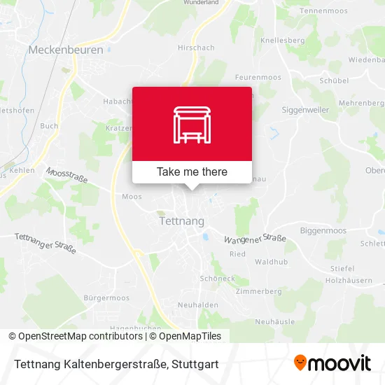 Карта Tettnang Kaltenbergerstraße