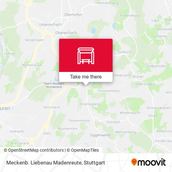 Карта Meckenb. Liebenau Madenreute
