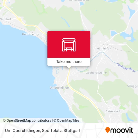 Карта Um Oberuhldingen, Sportplatz