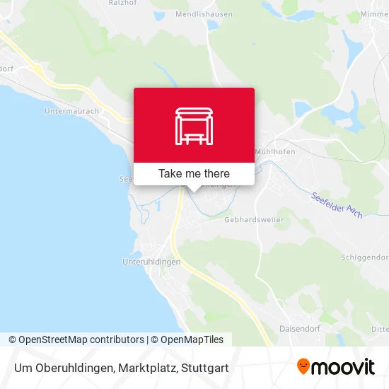Карта Um Oberuhldingen, Marktplatz