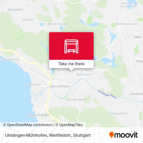 Карта Uhldingen-Mühlhofen, Weitfeldstr.