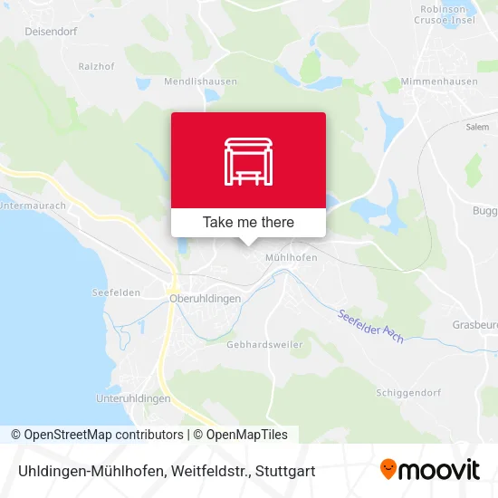 Карта Uhldingen-Mühlhofen, Weitfeldstr.