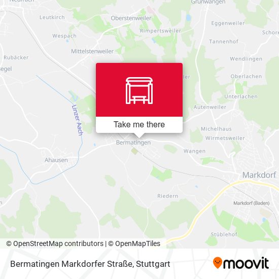 Bermatingen Markdorfer Straße map