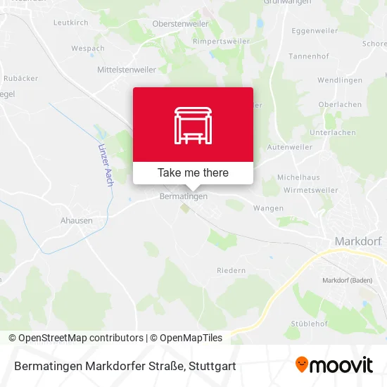 Карта Bermatingen Markdorfer Straße