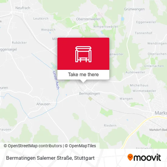 Карта Bermatingen Salemer Straße