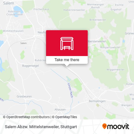 Salem Abzw. Mittelstenweiler map