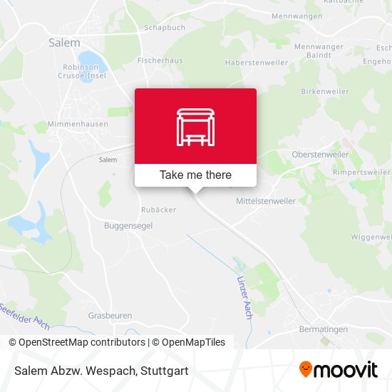 Карта Salem Abzw. Wespach