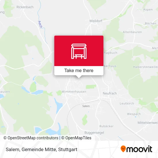 Карта Salem, Gemeinde Mitte
