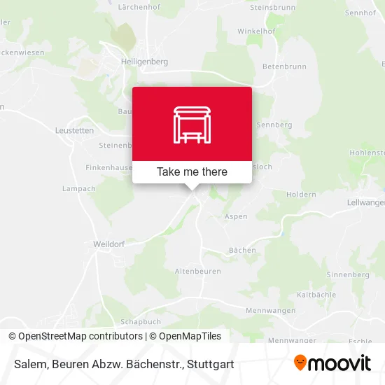 Карта Salem, Beuren Abzw. Bächenstr.