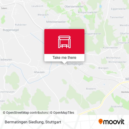 Bermatingen Siedlung map