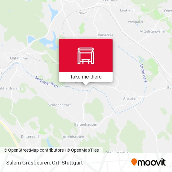 Salem Grasbeuren, Ort map