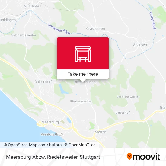 Карта Meersburg Abzw. Riedetsweiler