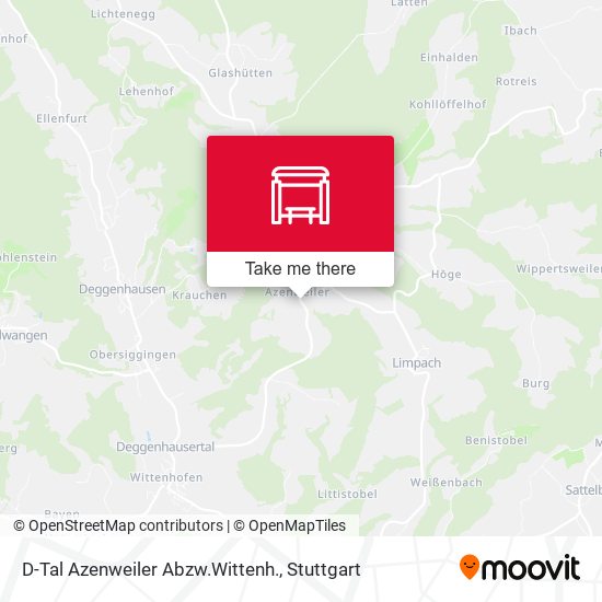 D-Tal Azenweiler Abzw.Wittenh. map