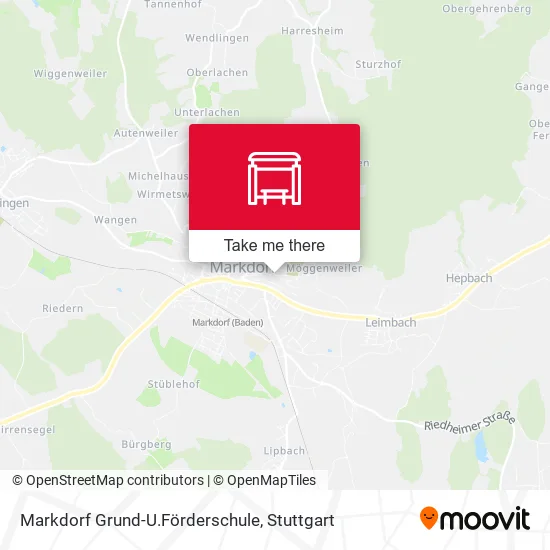 Карта Markdorf Grund-U.Förderschule