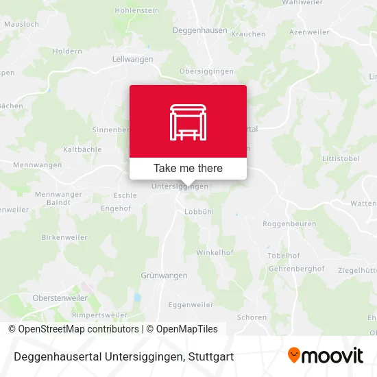 Карта Deggenhausertal Untersiggingen
