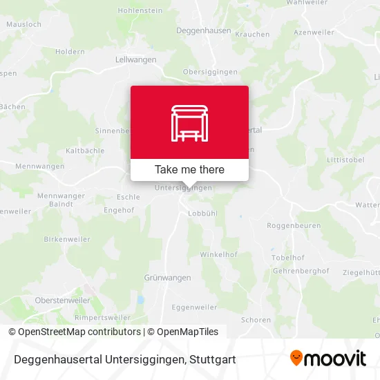 Карта Deggenhausertal Untersiggingen