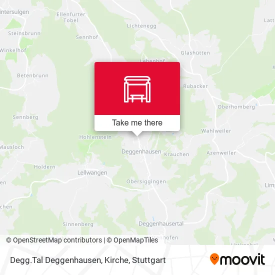 Карта Degg.Tal Deggenhausen, Kirche