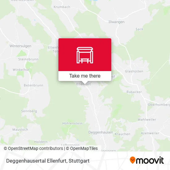 Карта Deggenhausertal Ellenfurt