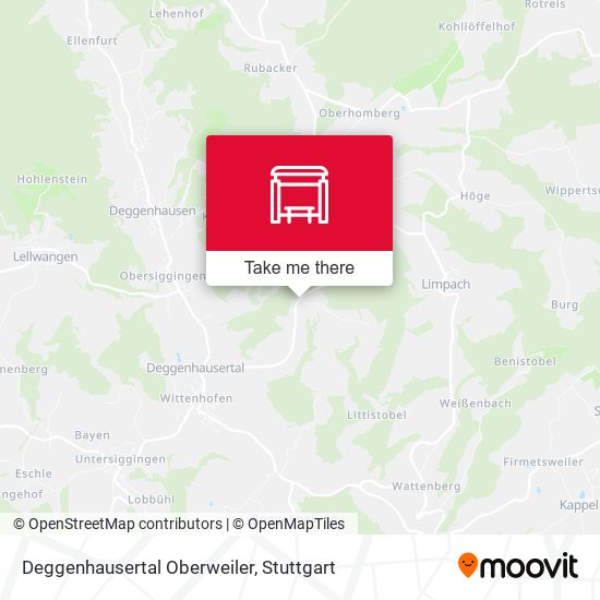 Deggenhausertal Oberweiler map