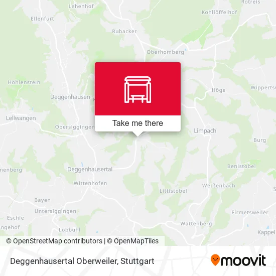 Карта Deggenhausertal Oberweiler