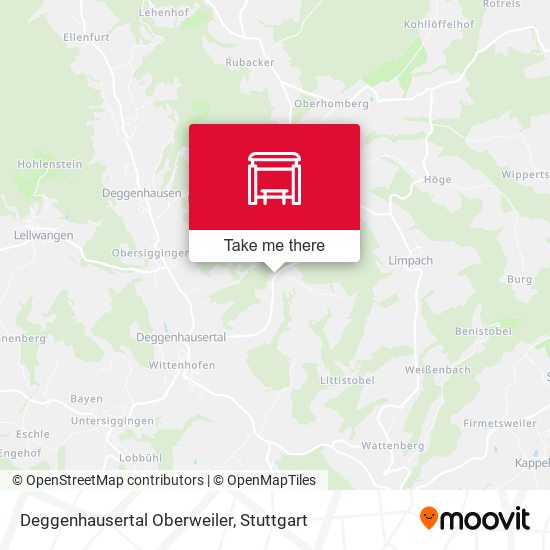 Deggenhausertal Oberweiler map