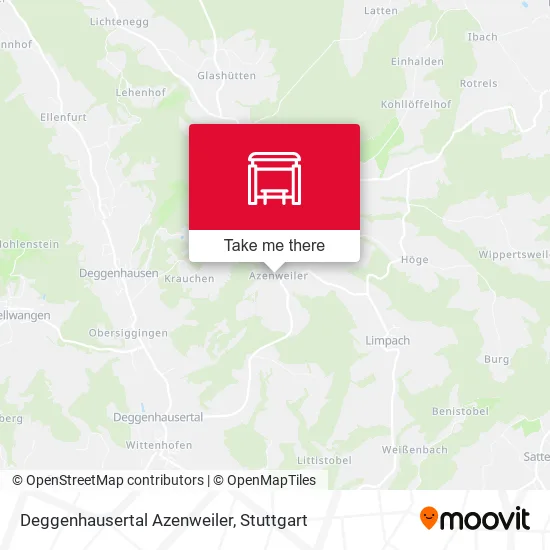 Карта Deggenhausertal Azenweiler