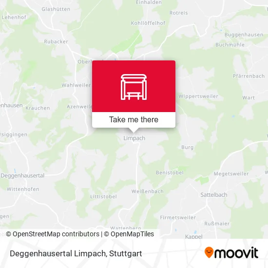 Карта Deggenhausertal Limpach
