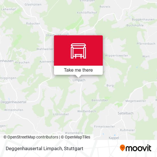 Карта Deggenhausertal Limpach