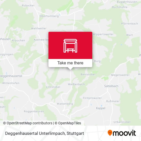 Deggenhausertal Unterlimpach map