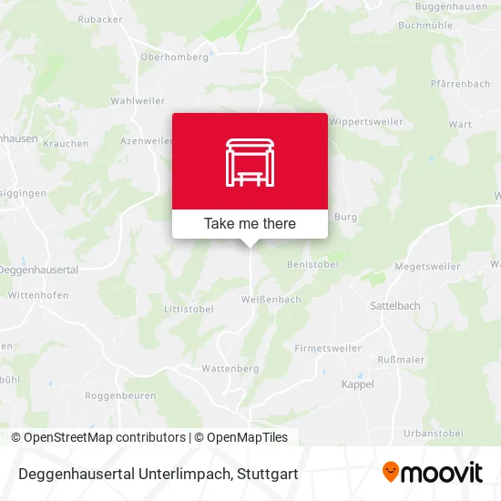 Карта Deggenhausertal Unterlimpach