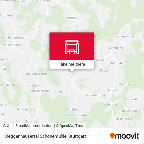 Deggenhausertal Schönemühle map